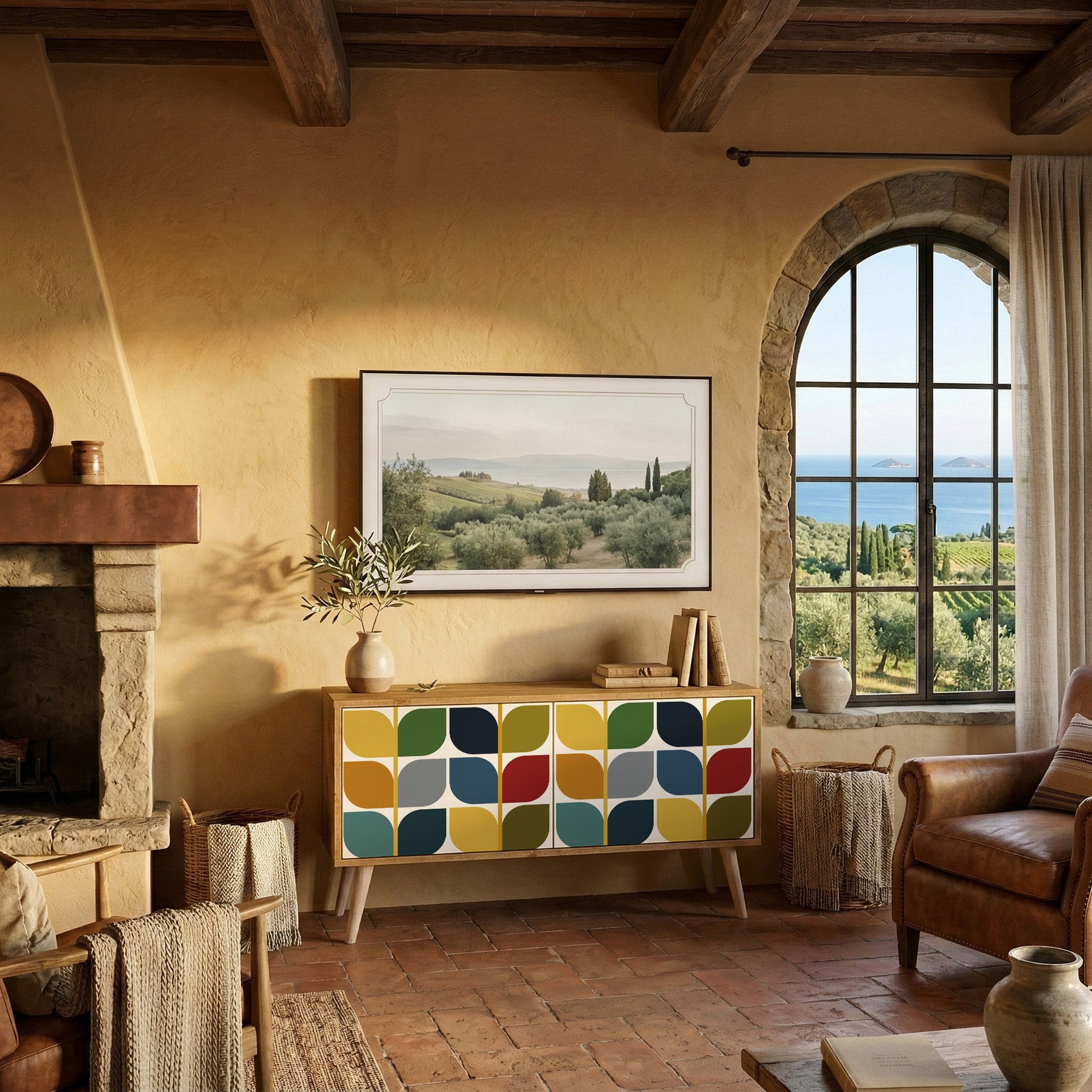 WEIGHTLESS HOURS Compact 2-Door TV Cabinet