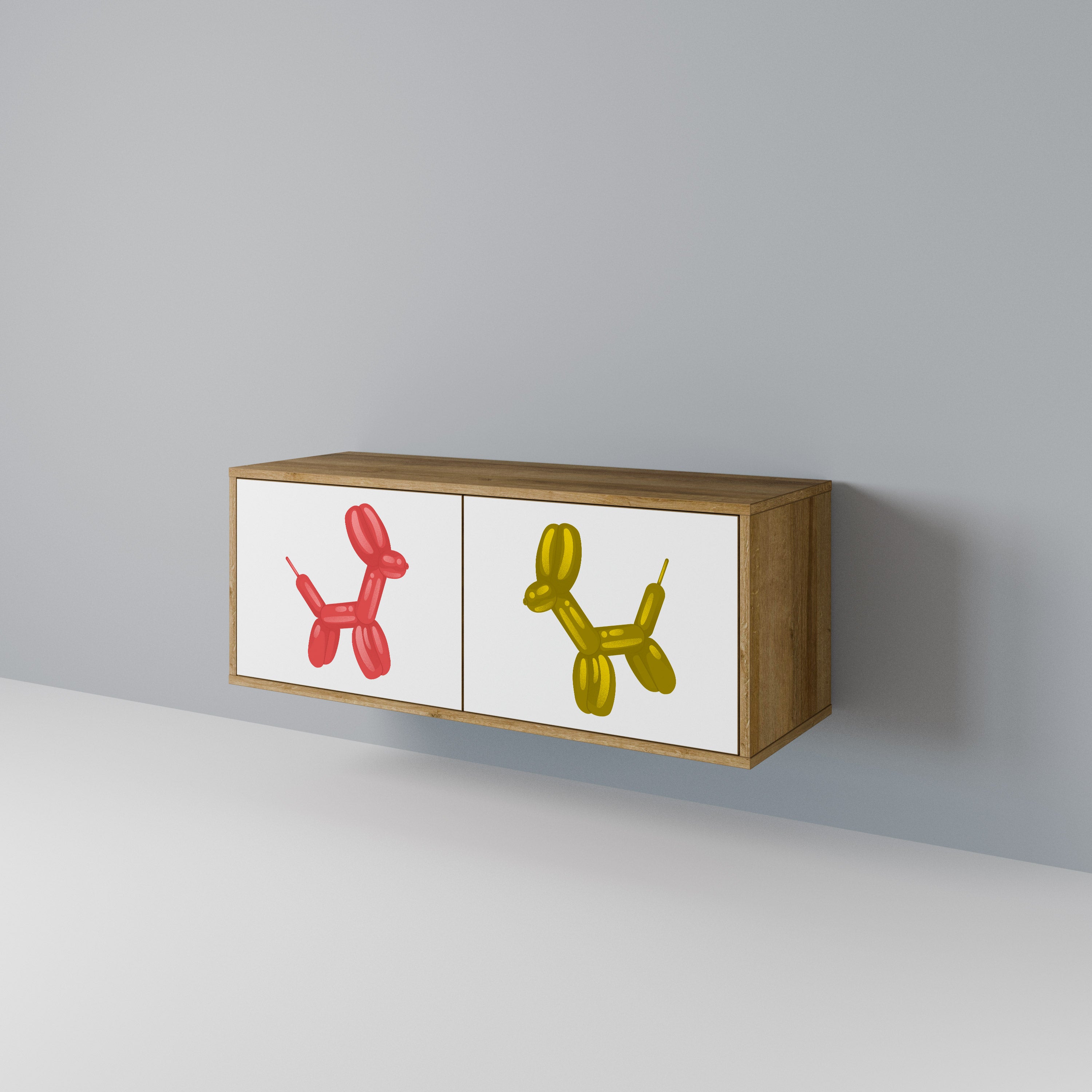 CHILDHOOD MEMORY Compact 2-Door TV Cabinet