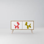 CHILDHOOD MEMORY Compact 2-Door TV Cabinet