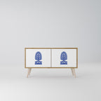 POLISH FOLK ART Kompaktes 2-türiges TV-Lowboard