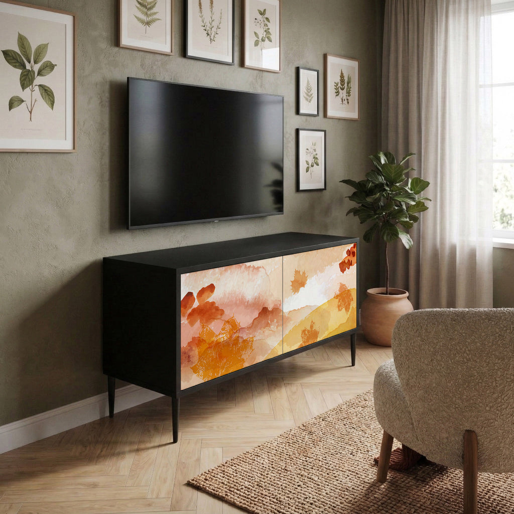 TRACES OF AUTUMN Compact 2-Door TV Cabinet