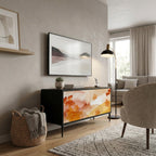 TRACES OF AUTUMN Compact 2-Door TV Cabinet