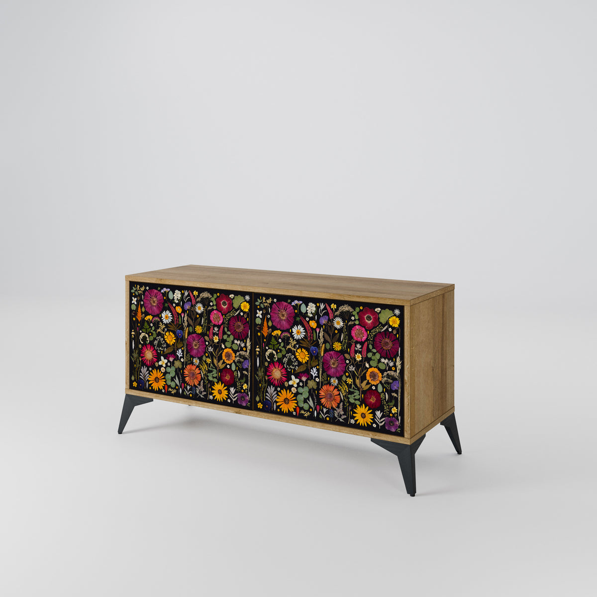 MIDNIGHT GARDEN Compact 2-Door TV Cabinet