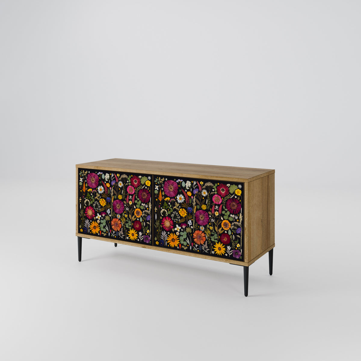 MIDNIGHT GARDEN Compact 2-Door TV Cabinet