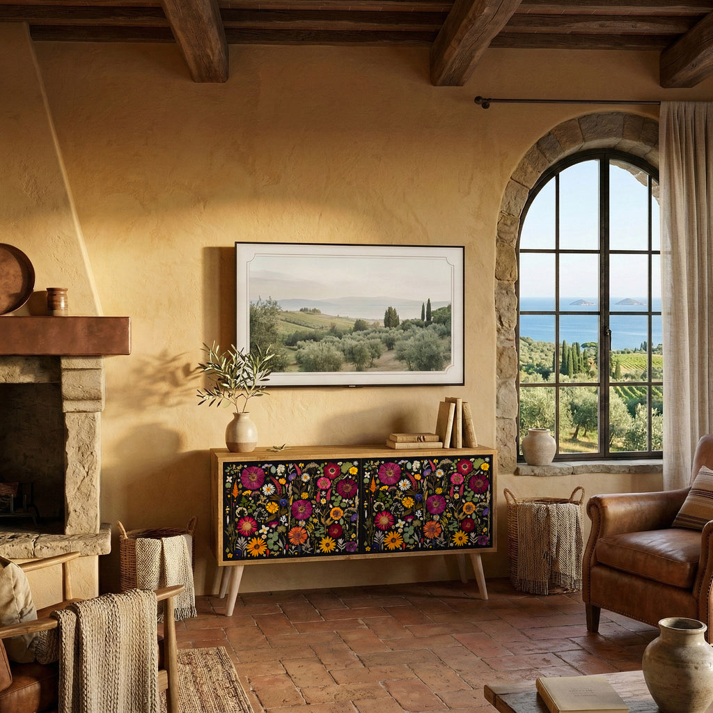 MIDNIGHT GARDEN Kompakter 2-türiger TV-Schrank