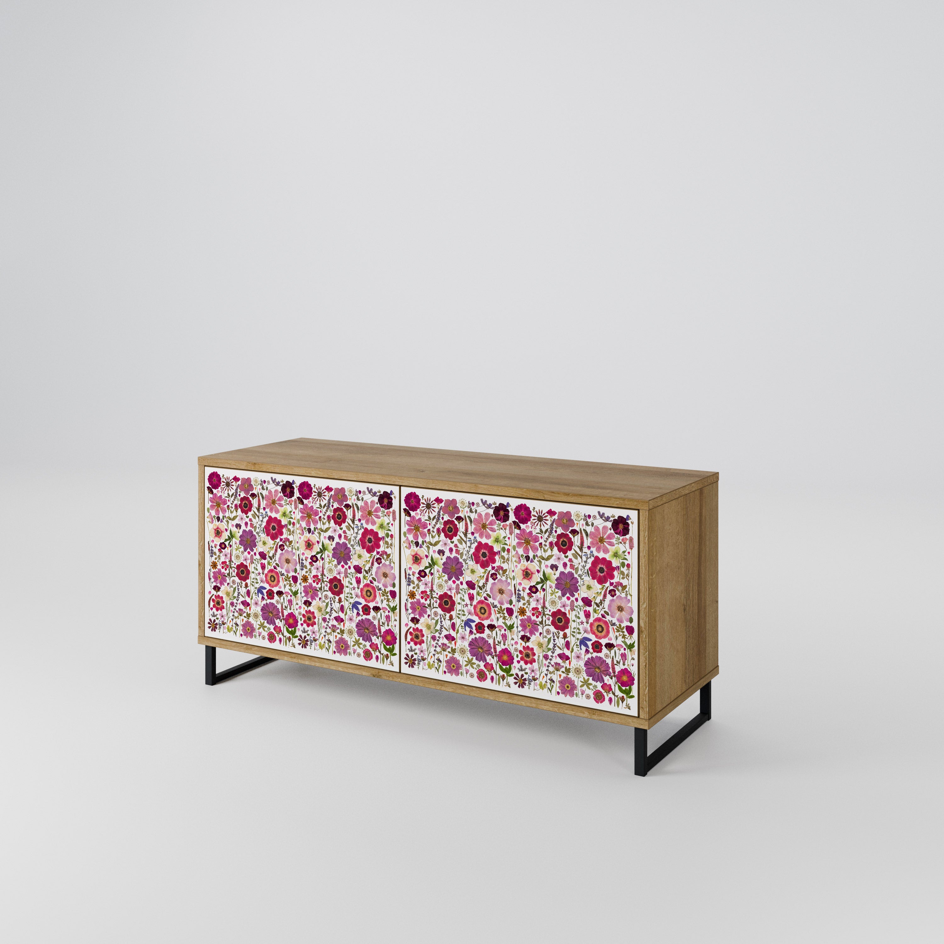 PETAL GARDEN Compact 2-Door TV Cabinet