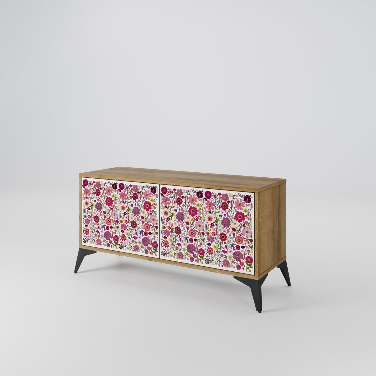 PETAL GARDEN Compact 2-Door TV Cabinet