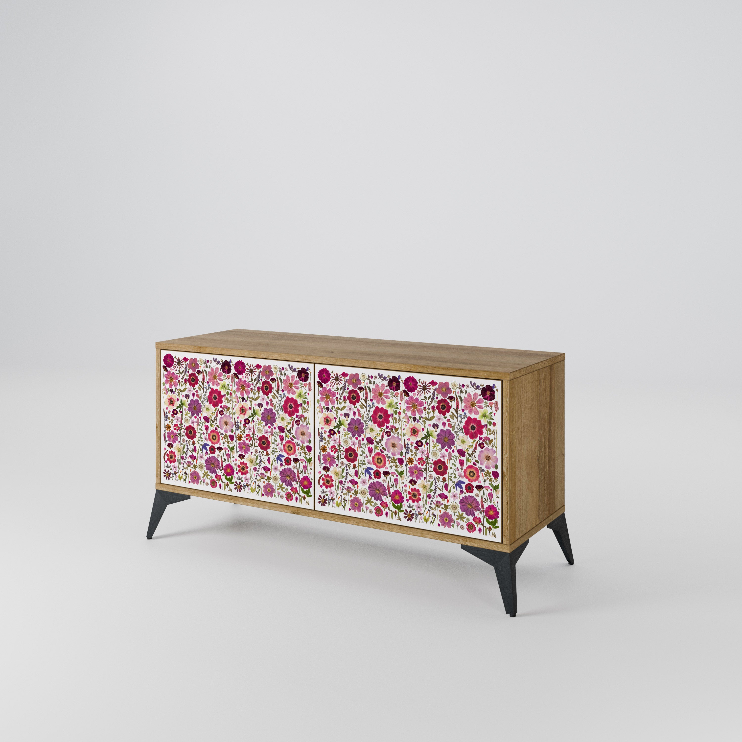 PETAL GARDEN Compact 2-Door TV Cabinet