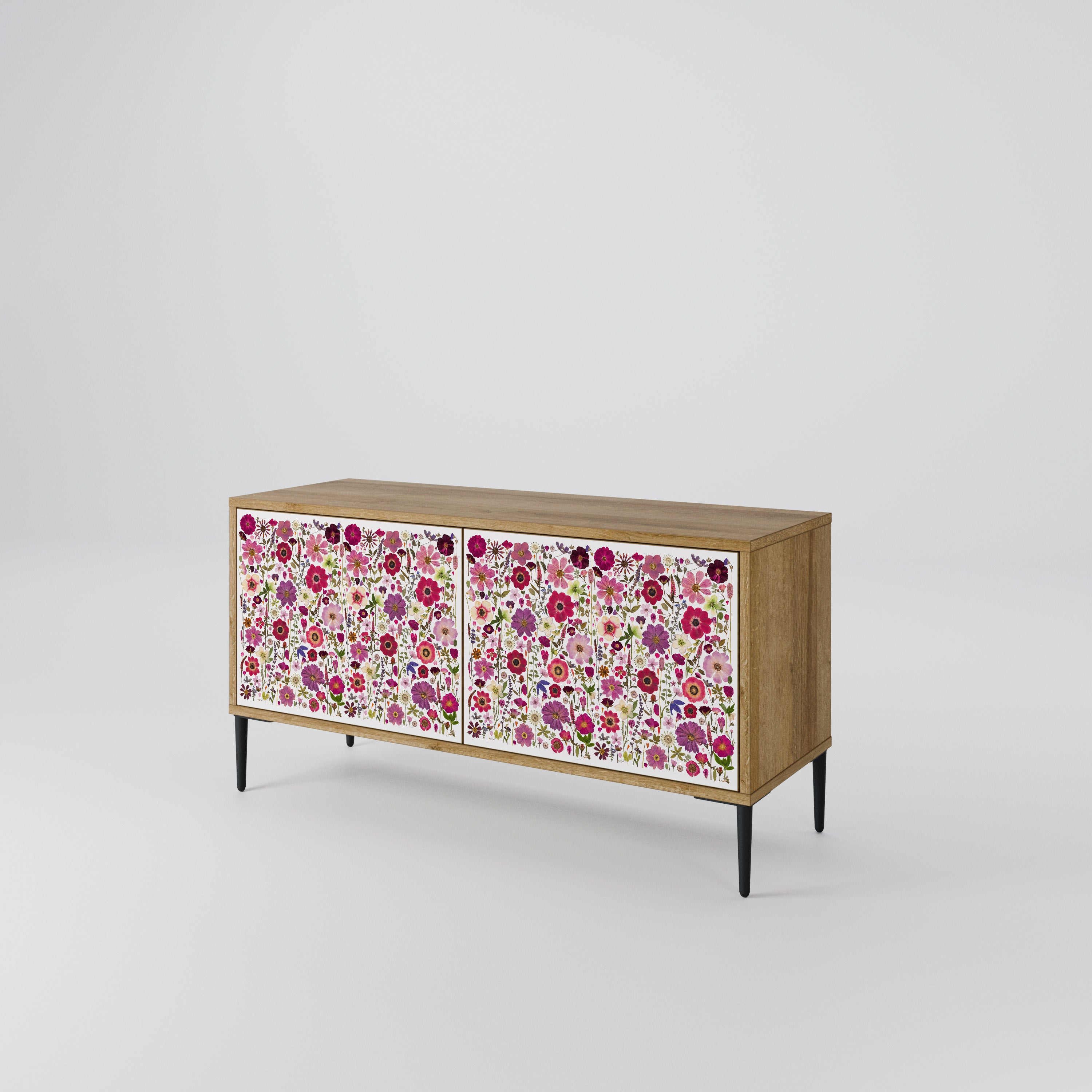 PETAL GARDEN Compact 2-Door TV Cabinet