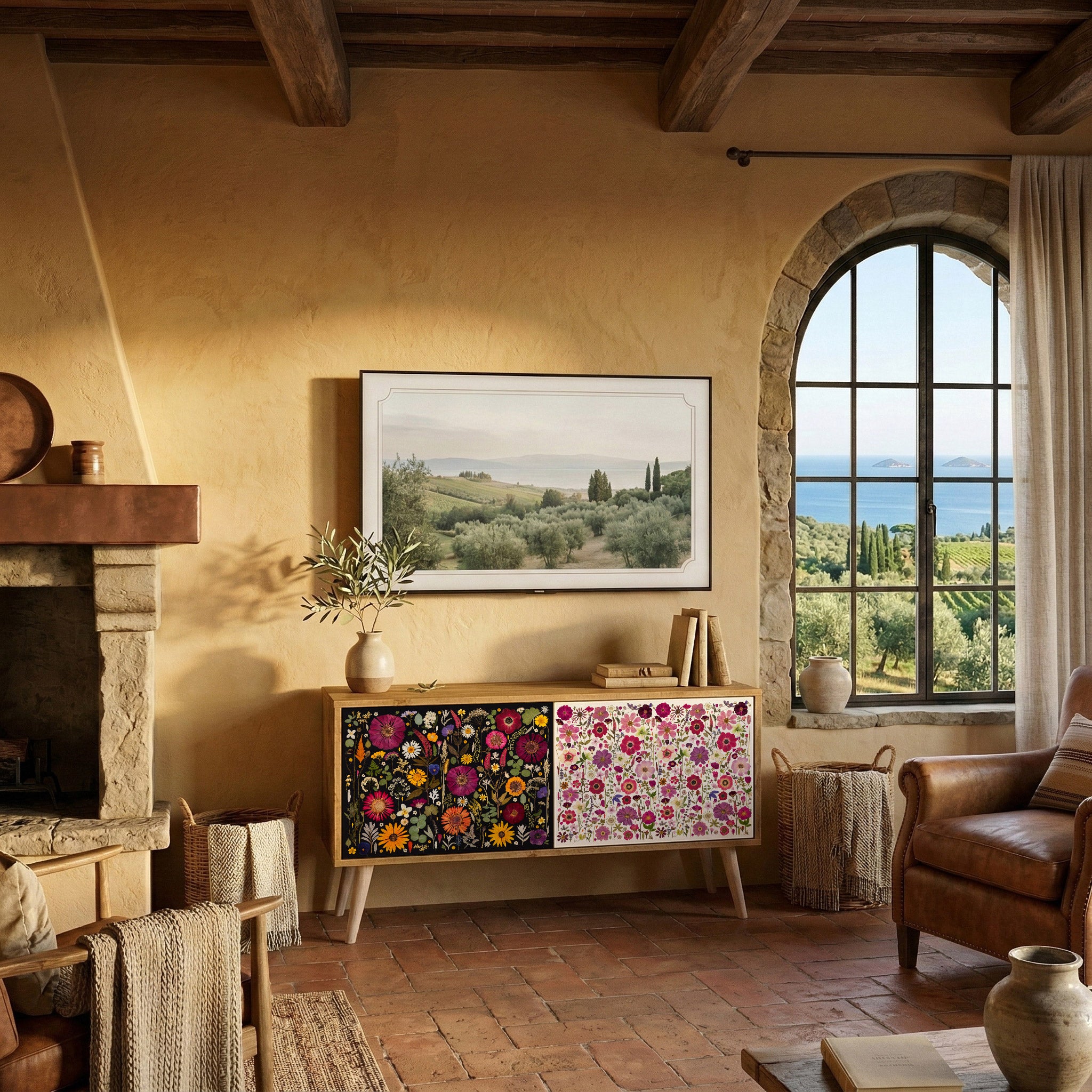 DAYNITE GARDEN Kompakter 2-türiger TV-Schrank