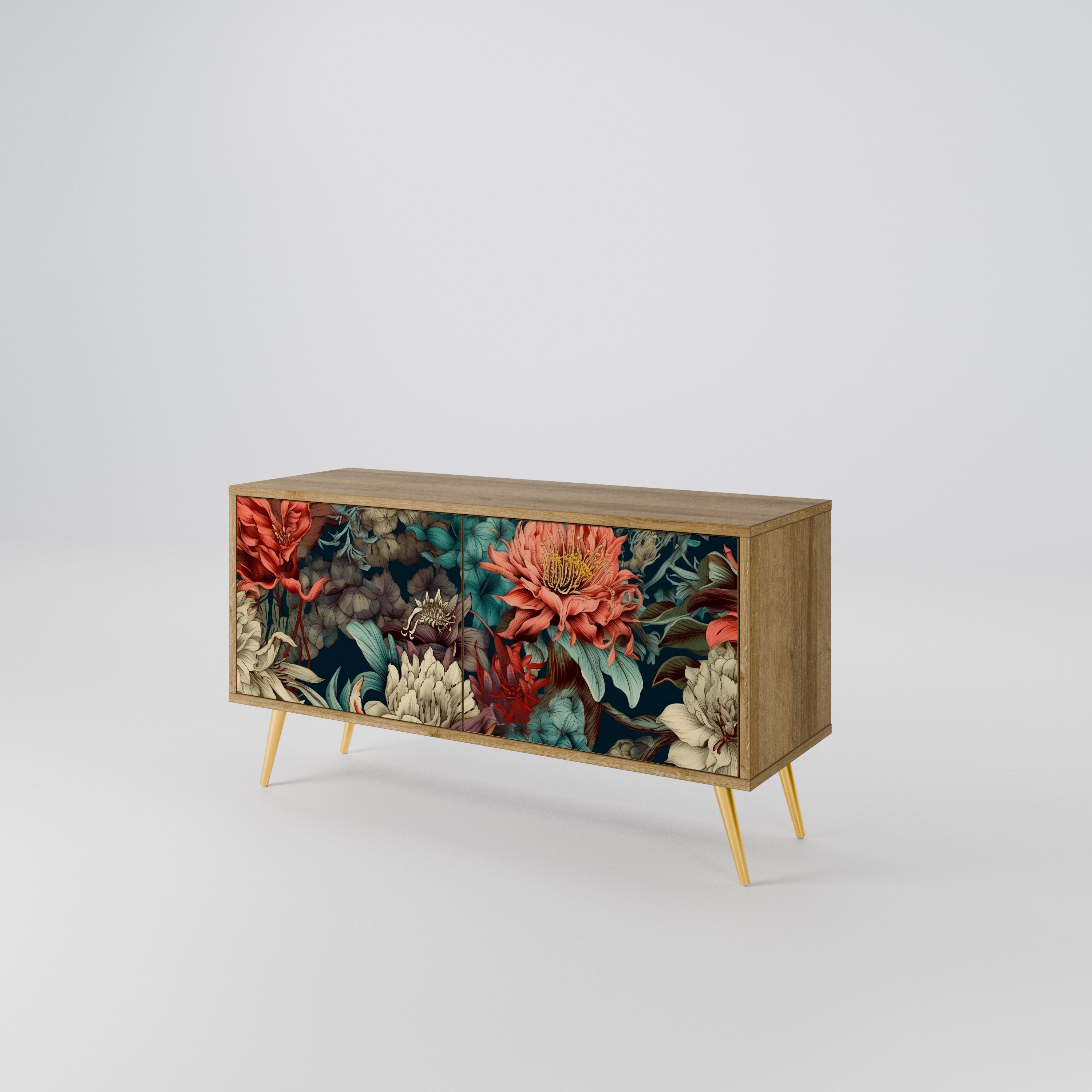 SPROUTING GRACE Compact 2-Door TV Cabinet