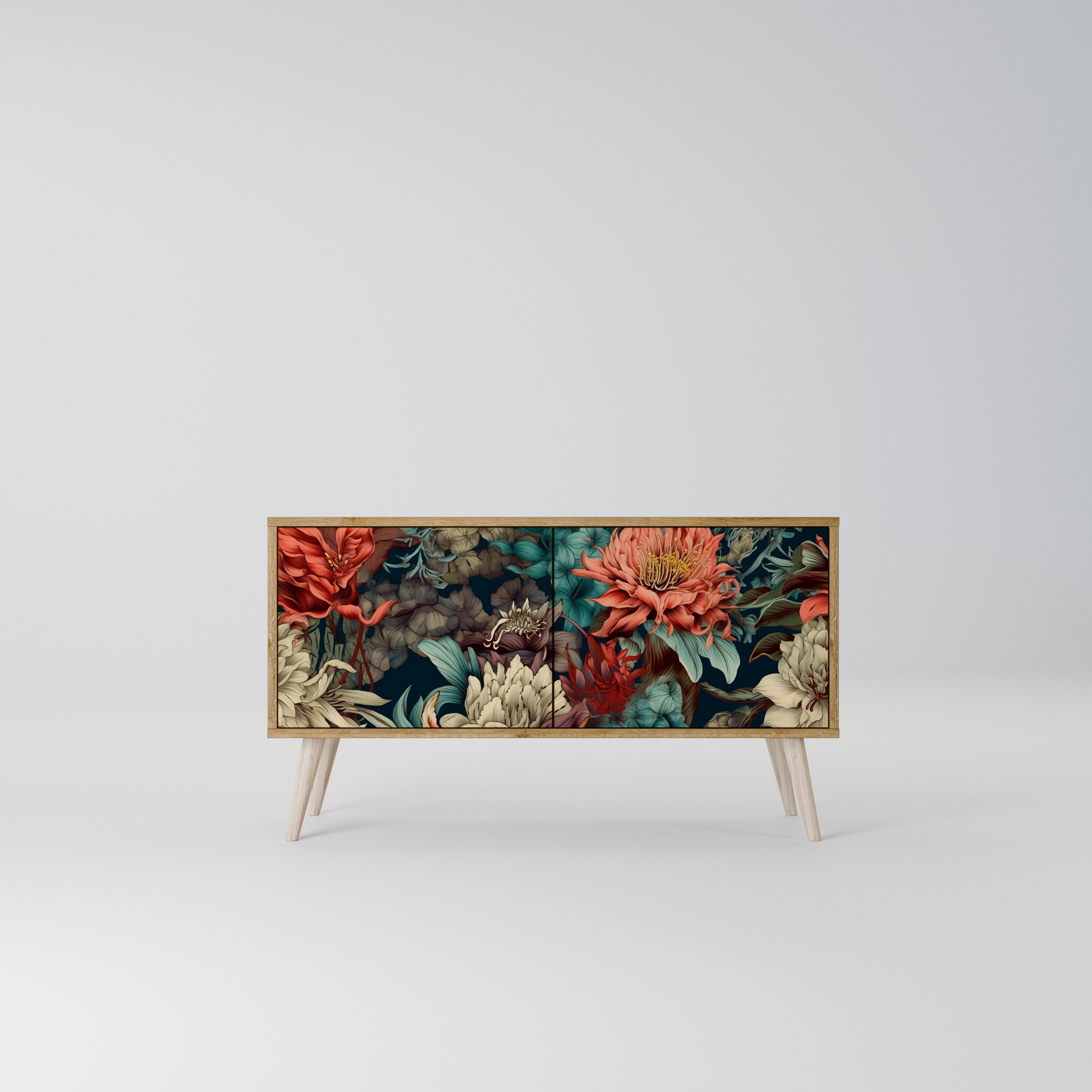 SPROUTING GRACE Compact 2-Door TV Cabinet