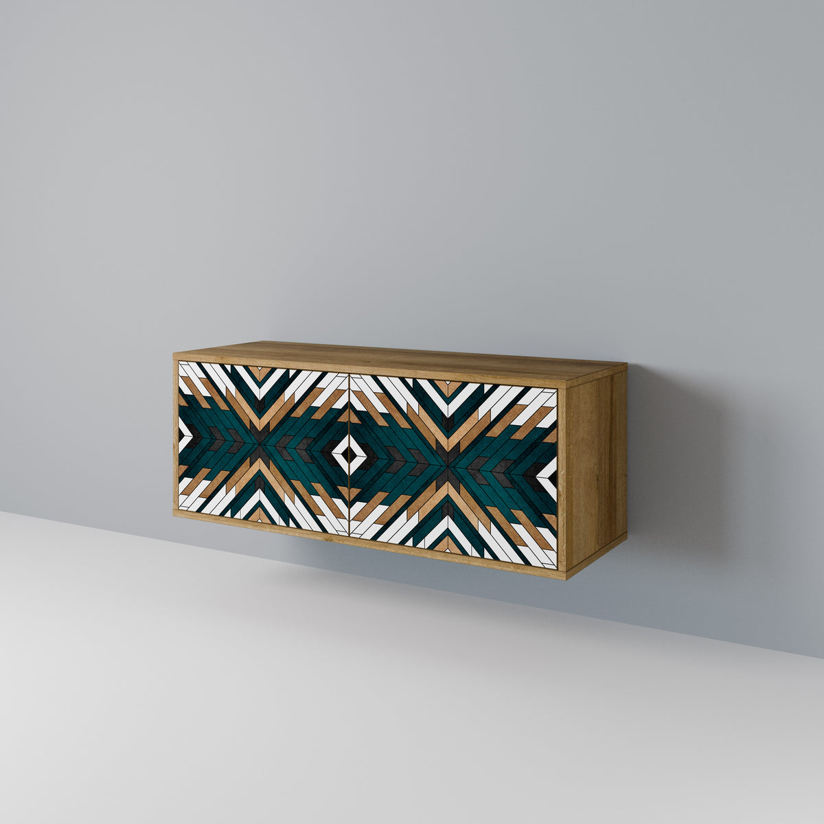 ARTISTIC GEOMETRY Kompaktes 2-türiges TV-Lowboard
