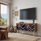 VIBRANT PATCHWORK Compact 2-Door TV Cabinet