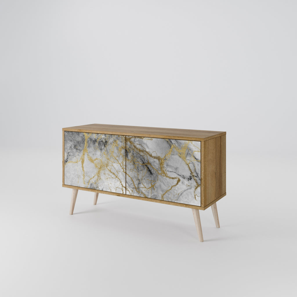 TIMELESS GLIDE Kompaktes 2-türiges TV-Lowboard