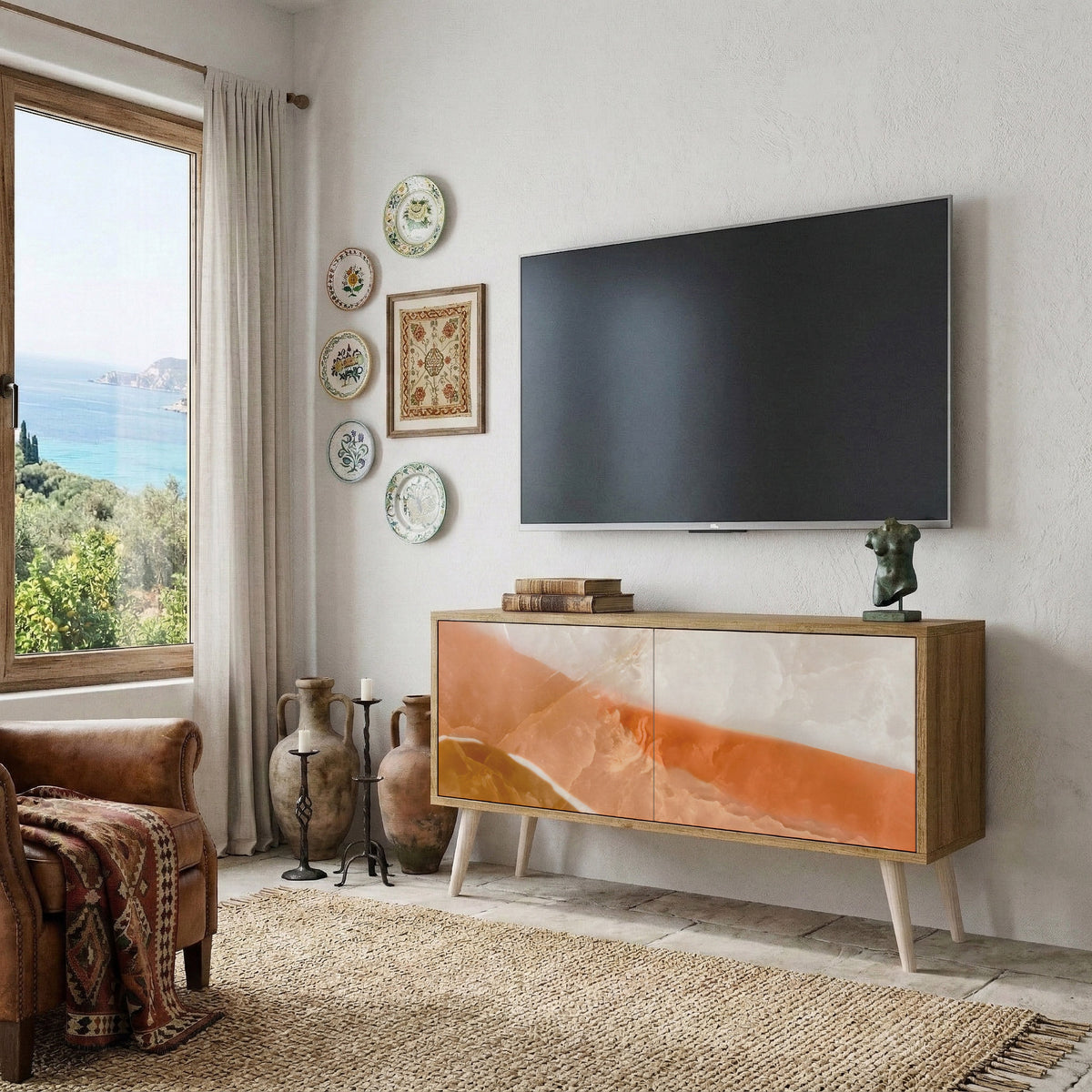 SANDHILLS SPLENDOUR Kompaktes 2-türiges TV-Lowboard