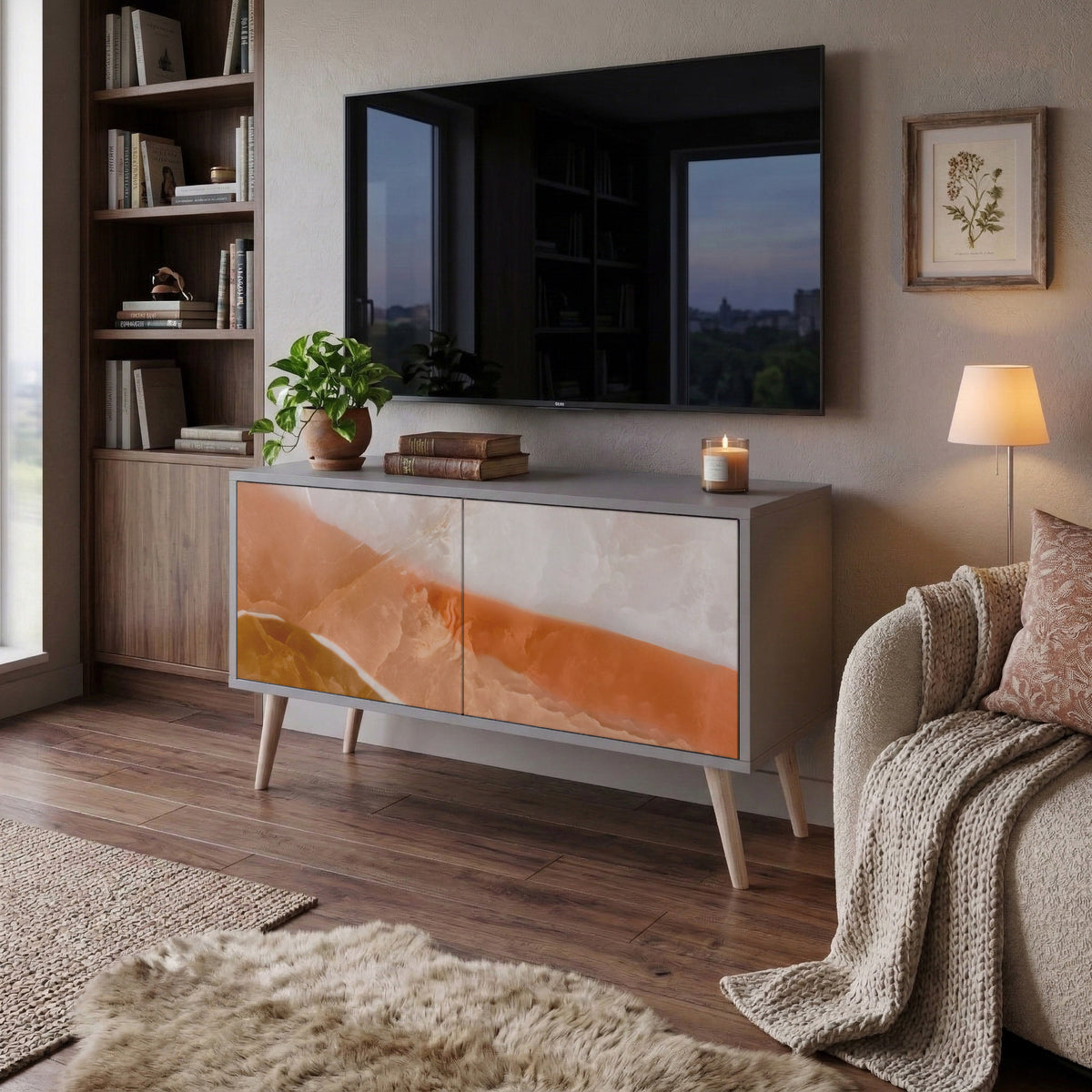 SANDHILLS SPLENDOUR Kompaktes 2-türiges TV-Lowboard