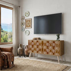 BROWN EYES Compact 2-Door TV Cabinet