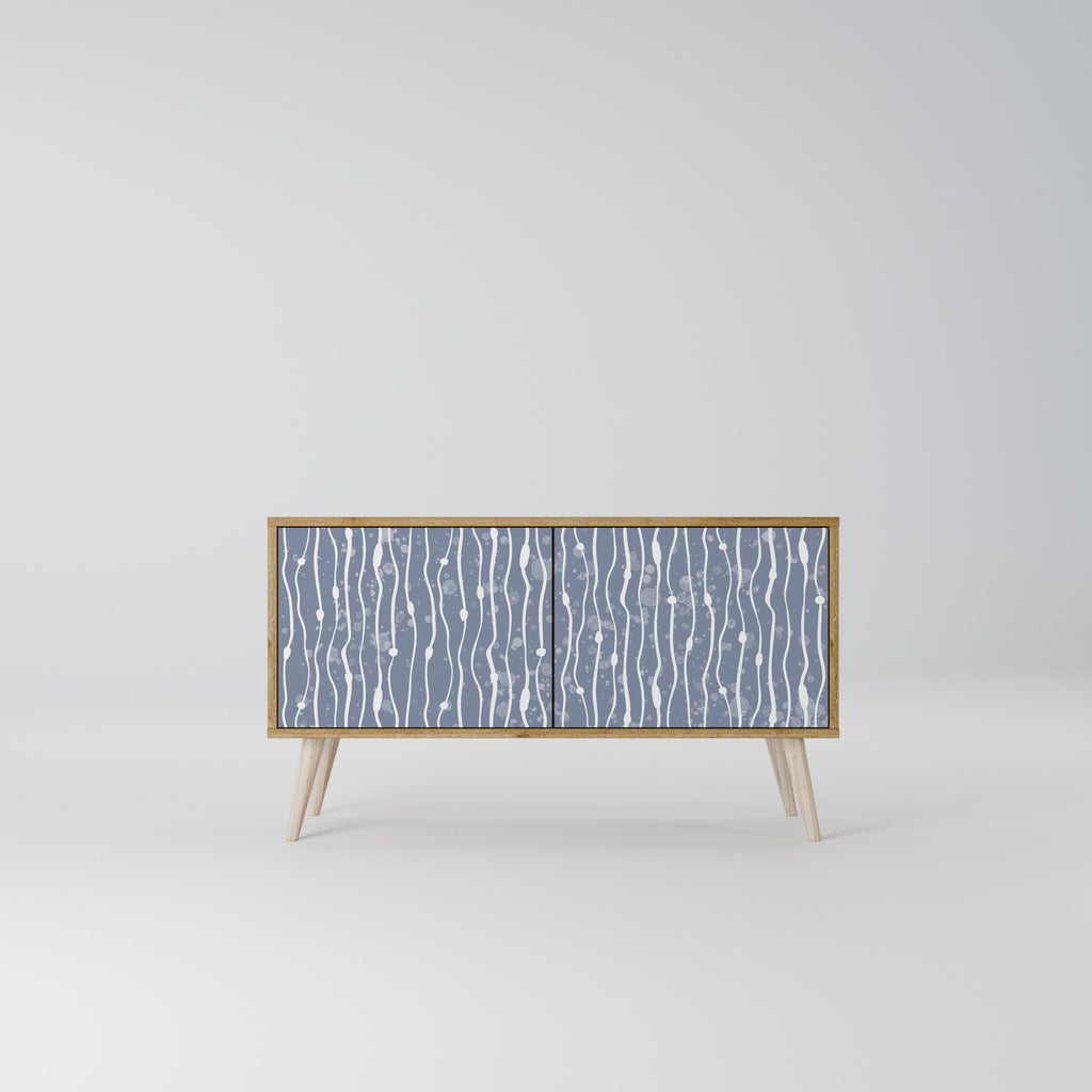 GRAPHITE RAIN Compact 2-Door TV Cabinet