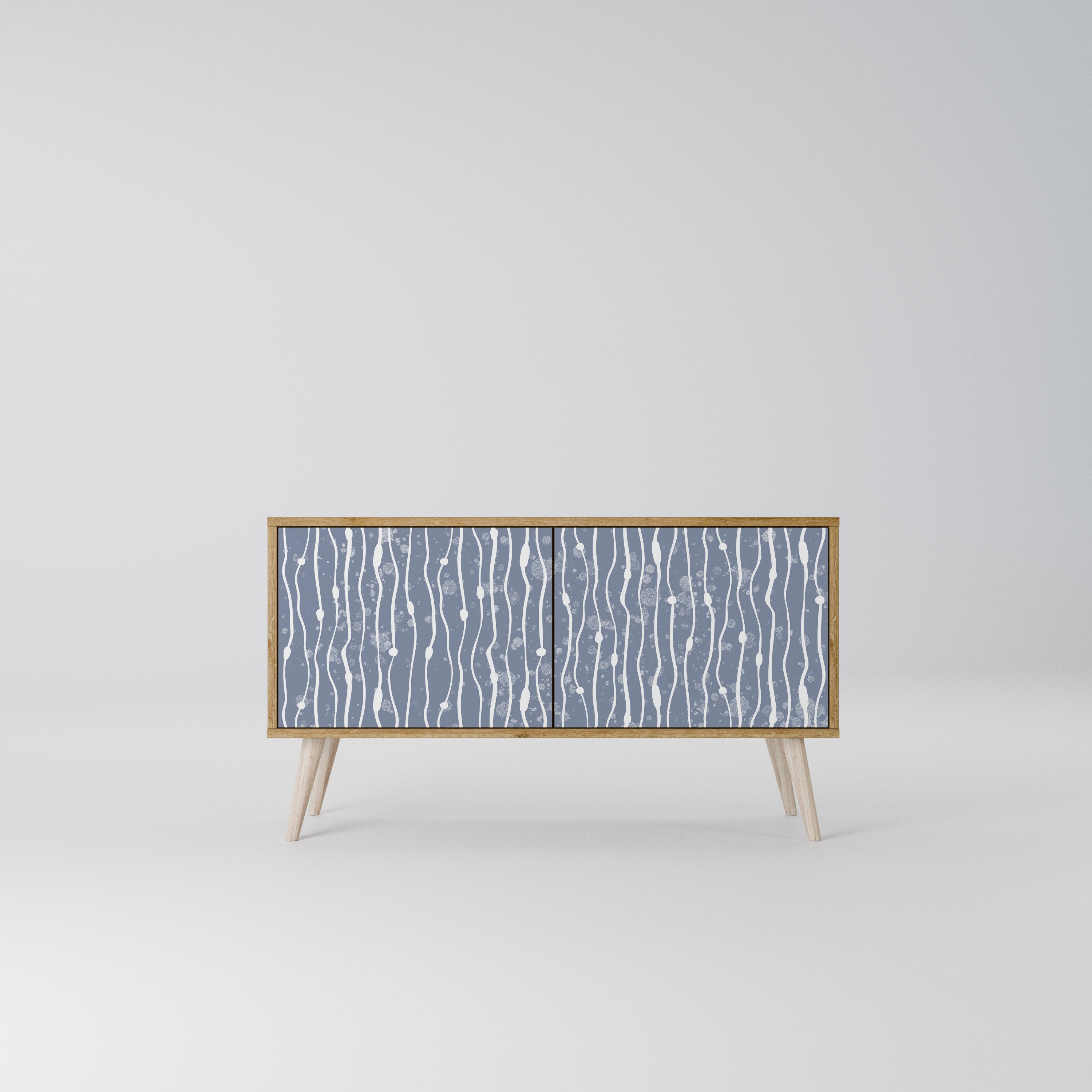 GRAPHITE RAIN Compact 2-Door TV Cabinet