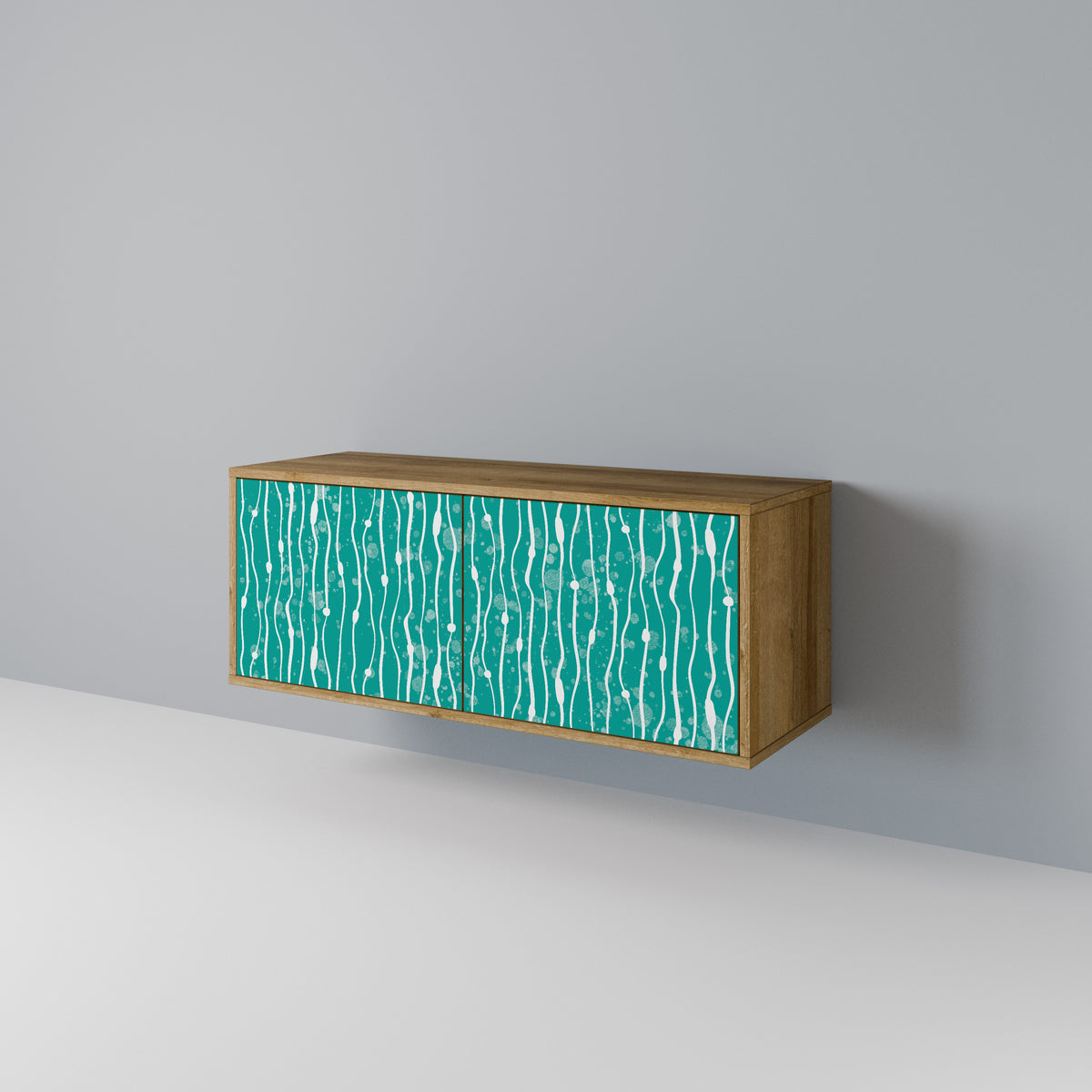 TURQUOISE RAIN Kompaktes 2-türiges TV-Lowboard