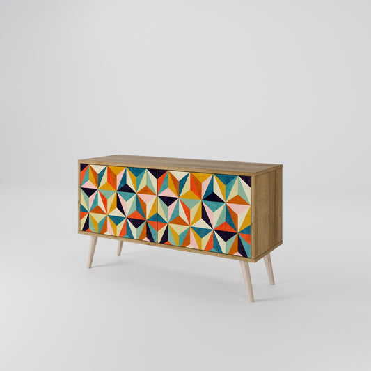 TESSELATE TREASURES Kompaktes 2-türiges TV-Lowboard