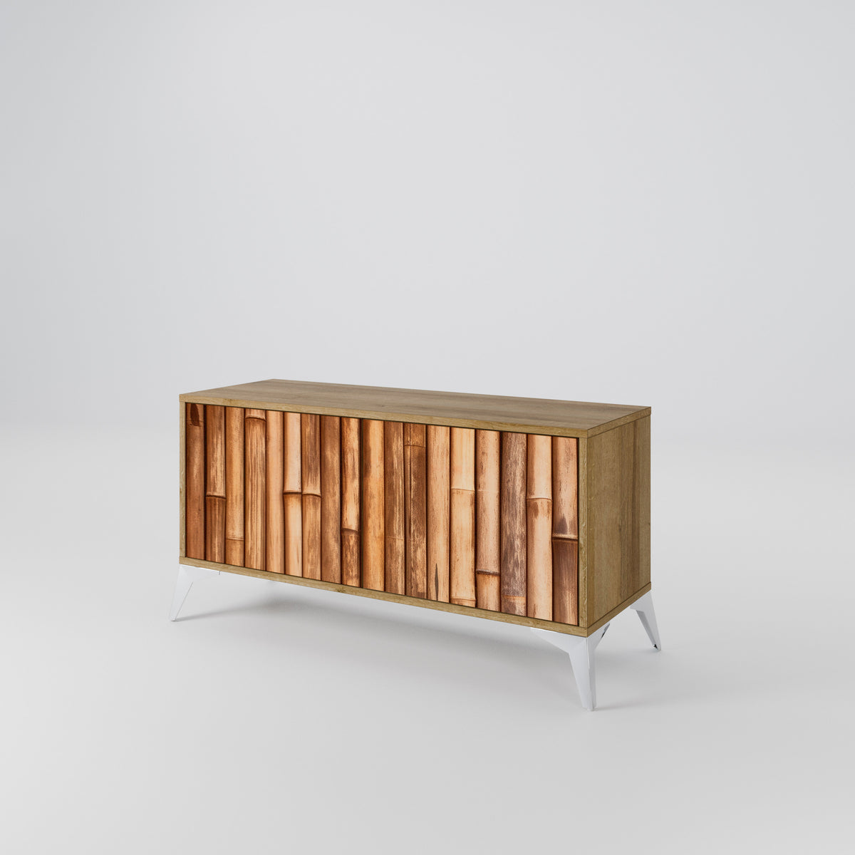 NATURAL WOOD Kompaktes 2-türiges TV-Lowboard