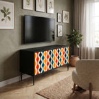 COLORFUL NOSTALGIA Compact 2-Door TV Cabinet