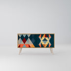 CRACKED ILLUSION Kompaktes 2-türiges TV-Lowboard