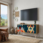 CRACKED ILLUSION Kompaktes 2-türiges TV-Lowboard