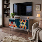 CRACKED ILLUSION Kompaktes 2-türiges TV-Lowboard