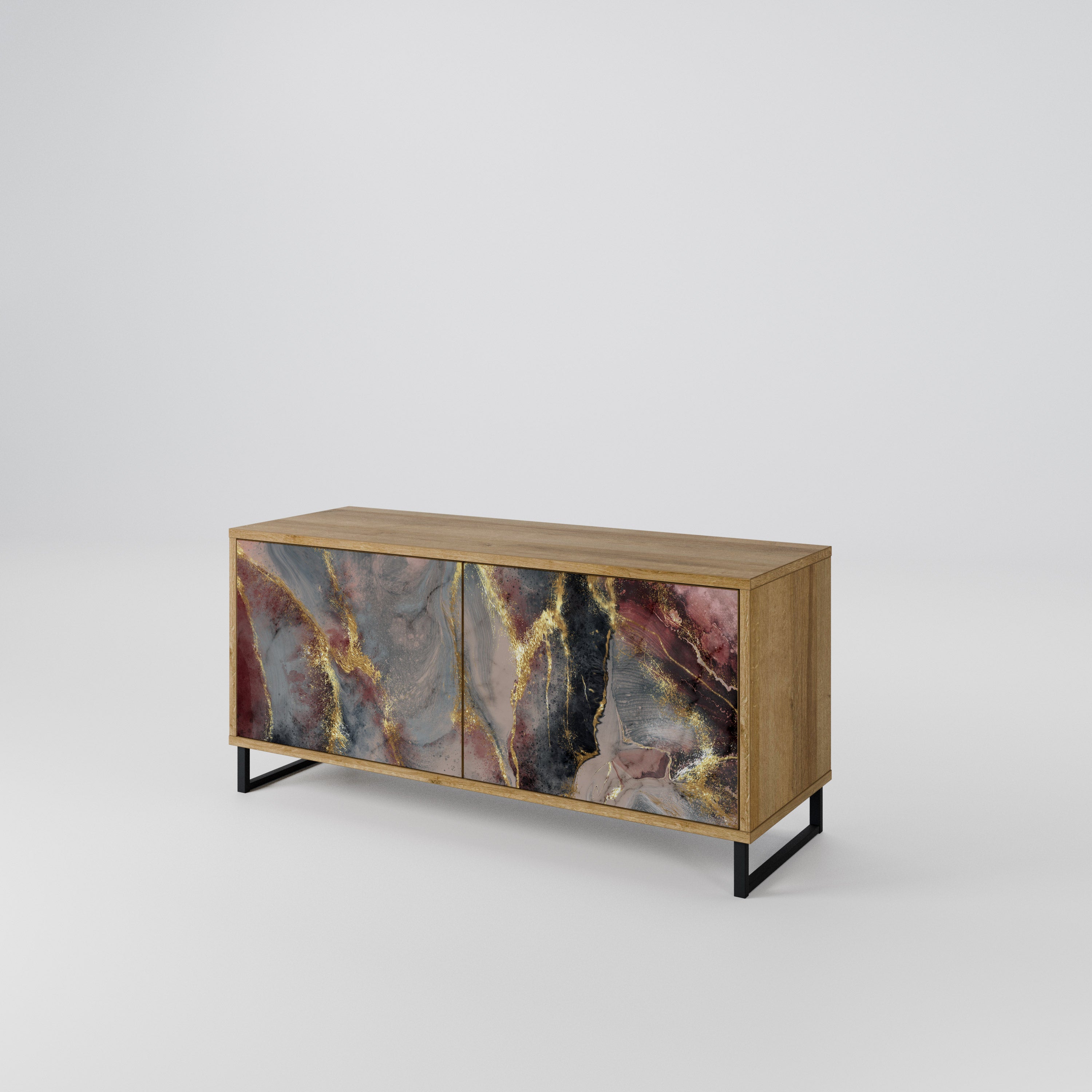 GOLDEN TIDES Compact 2-Door TV Cabinet