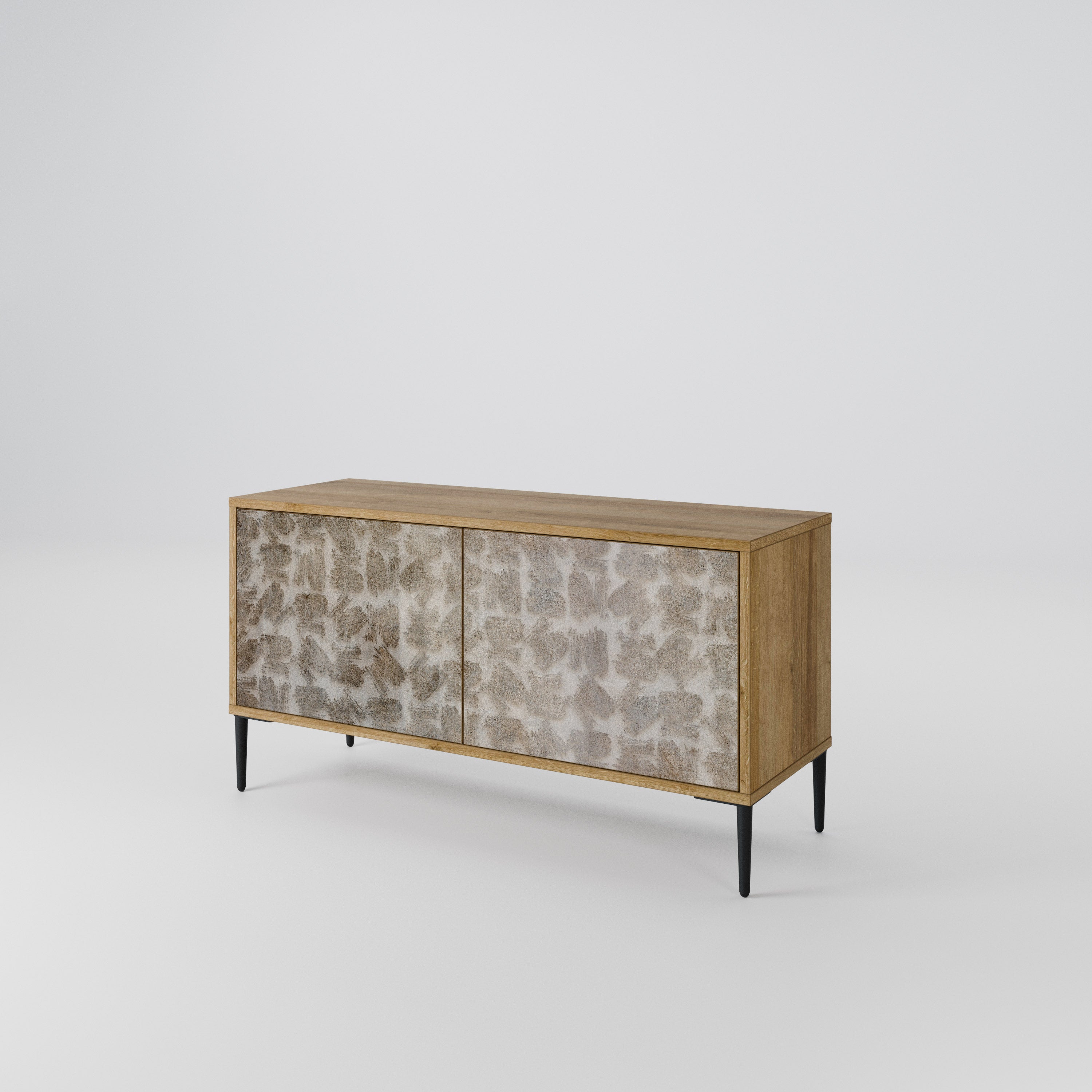 SLIGHTLY BLURRED Compact 2-Door TV Cabinet
