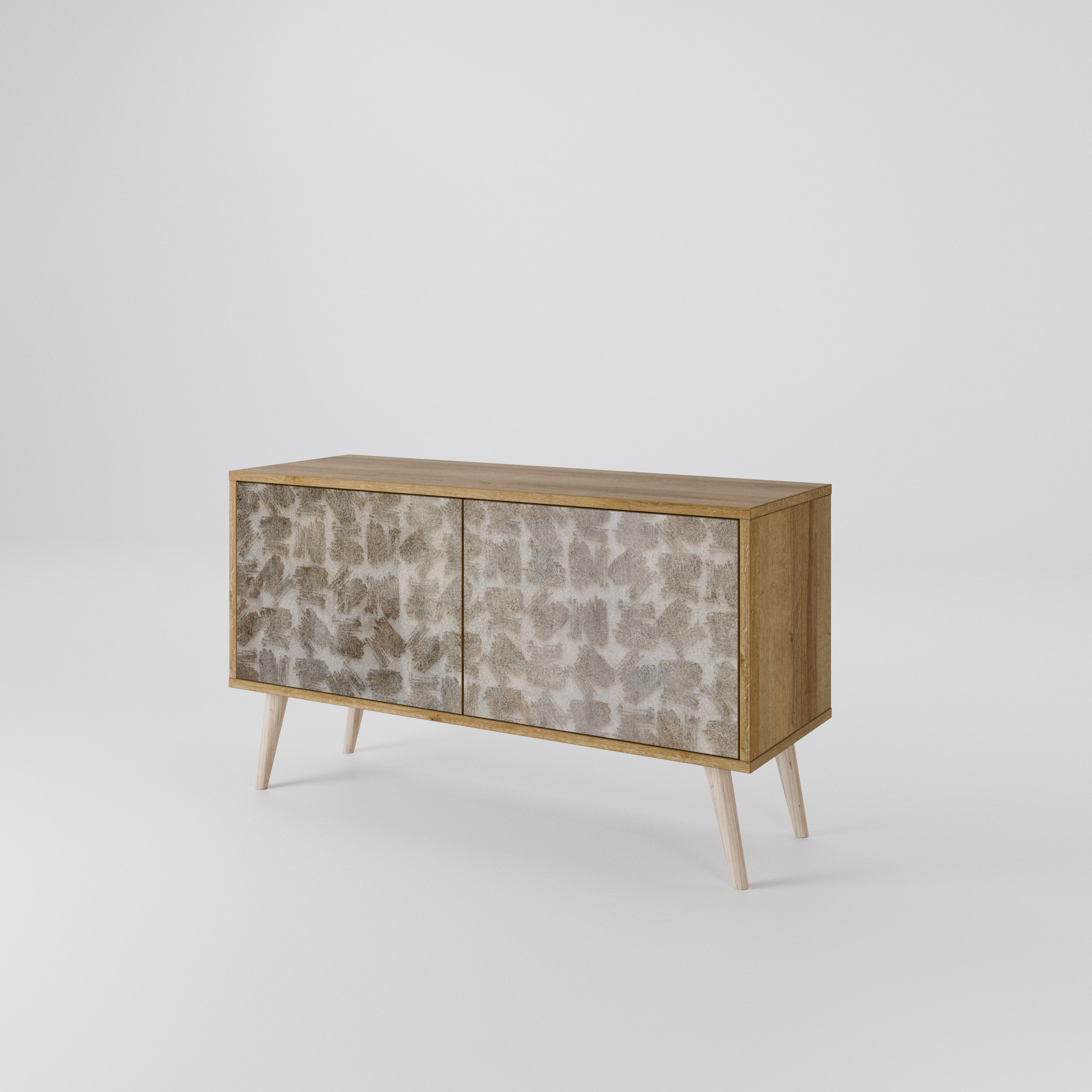 SLIGHTLY BLURRED Compact 2-Door TV Cabinet