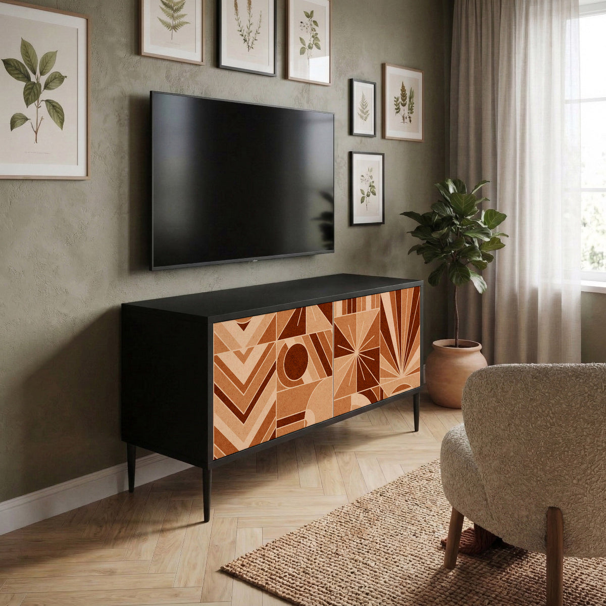 PRISM MOSAIC Kompaktes 2-türiges TV-Lowboard