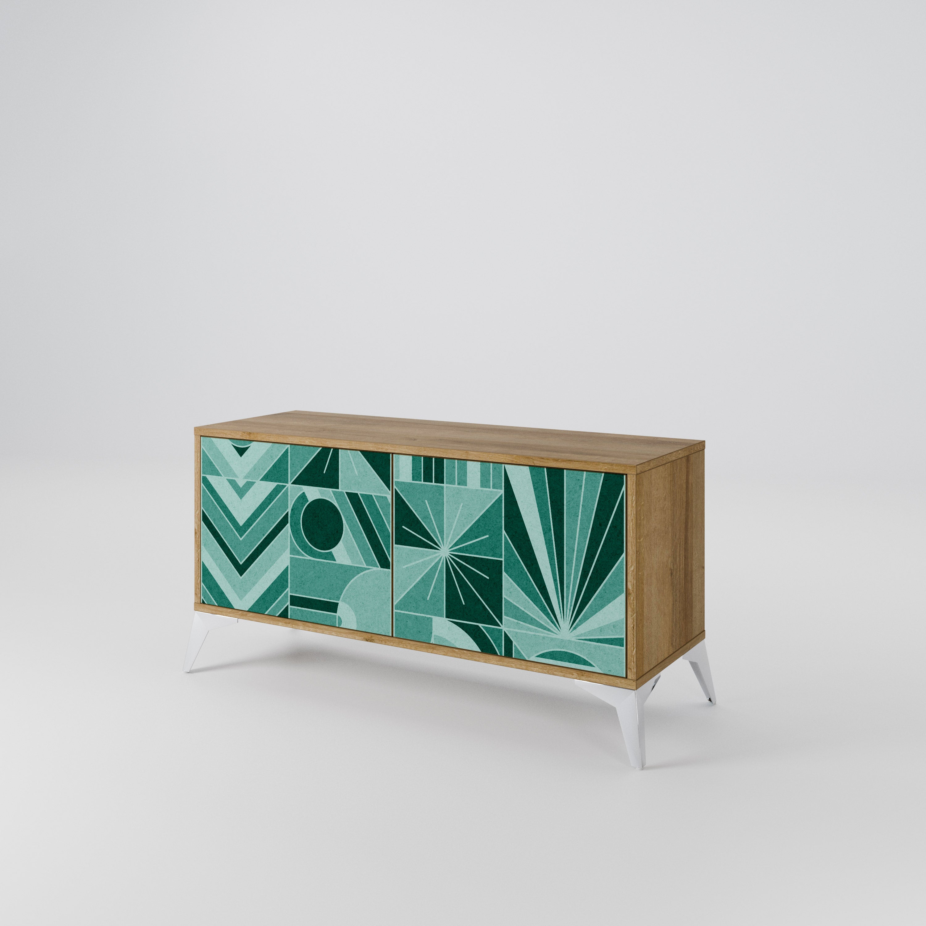 HARMONIC GRID Compact 2-Door TV Cabinet