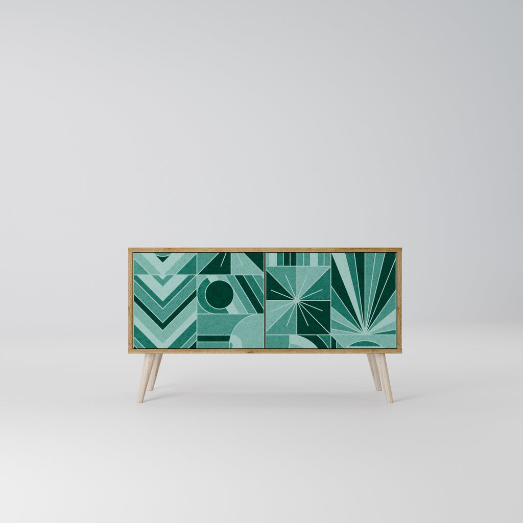 HARMONIC GRID Compact 2-Door TV Cabinet