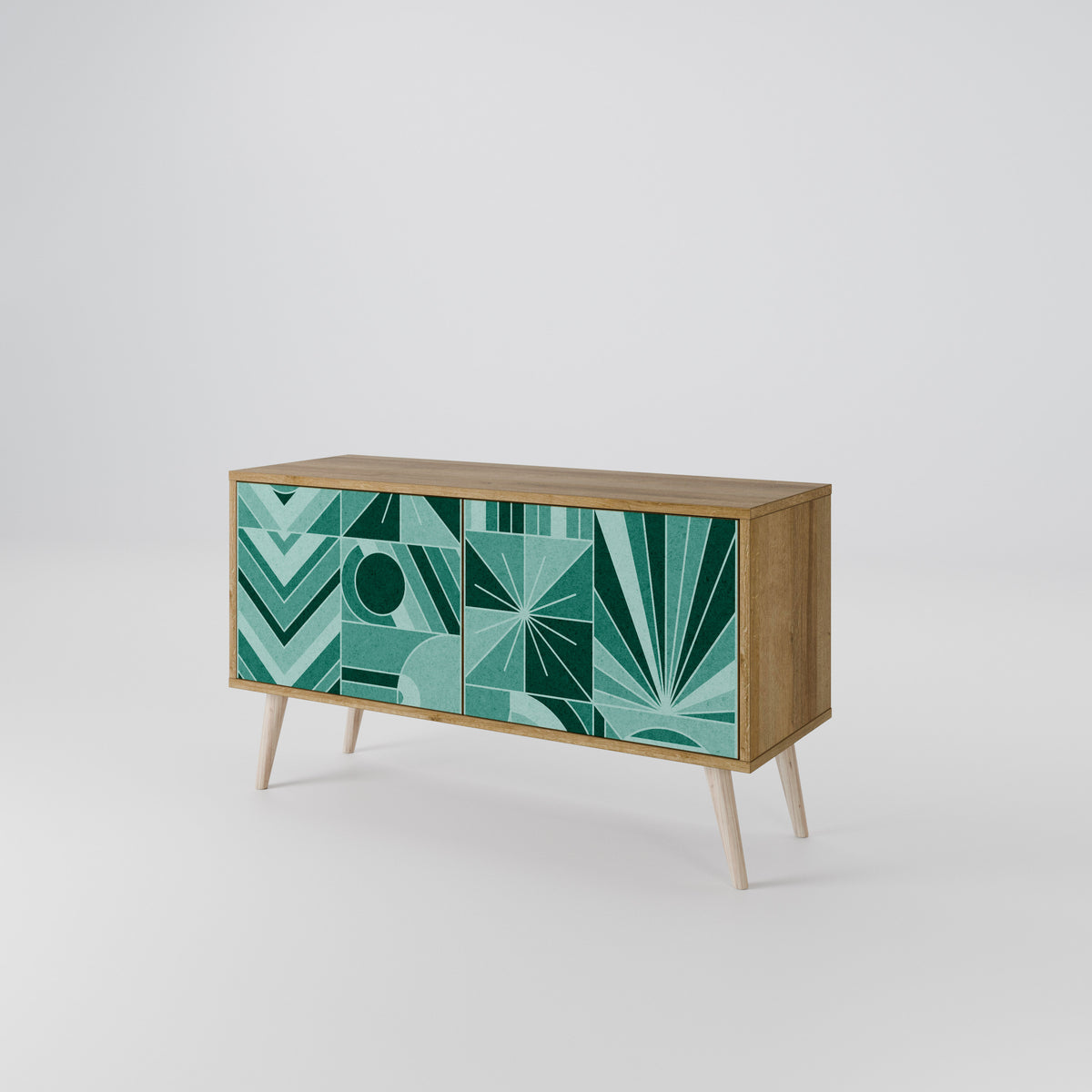 HARMONIC GRID Compact 2-Door TV Cabinet