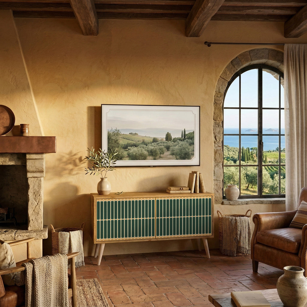 ILUSION GATE Compact 2-Door TV Cabinet