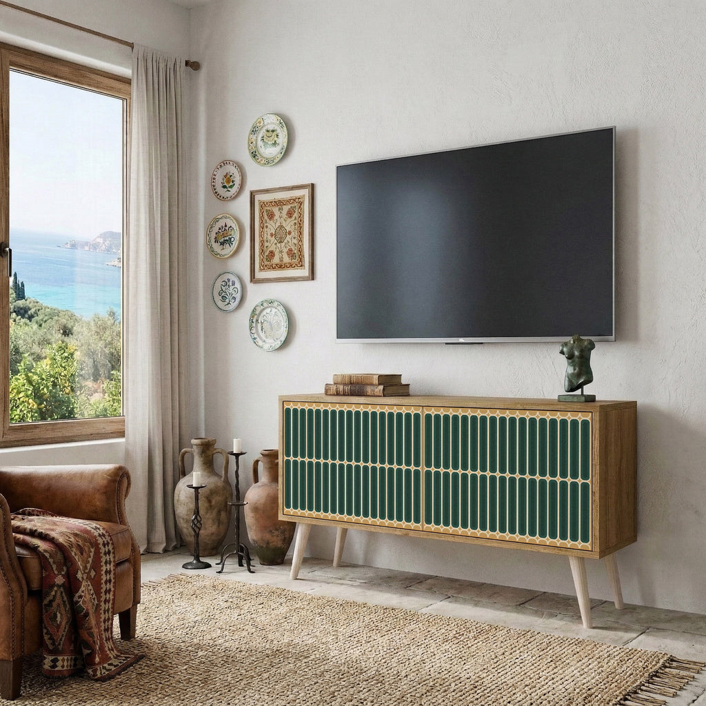 ILUSION GATE Compact 2-Door TV Cabinet
