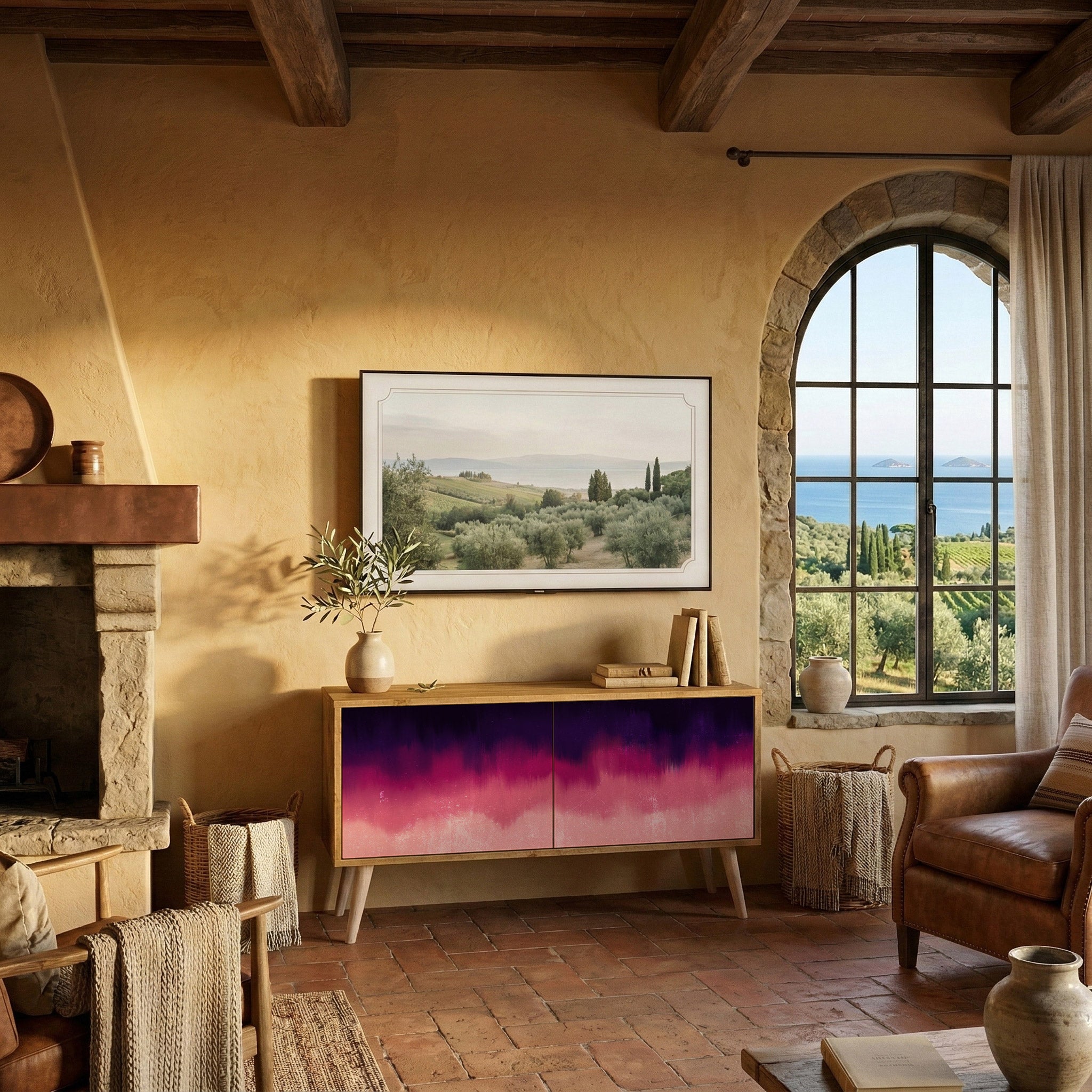 AURORA BOREALIS Kompaktes 2-türiges TV-Lowboard