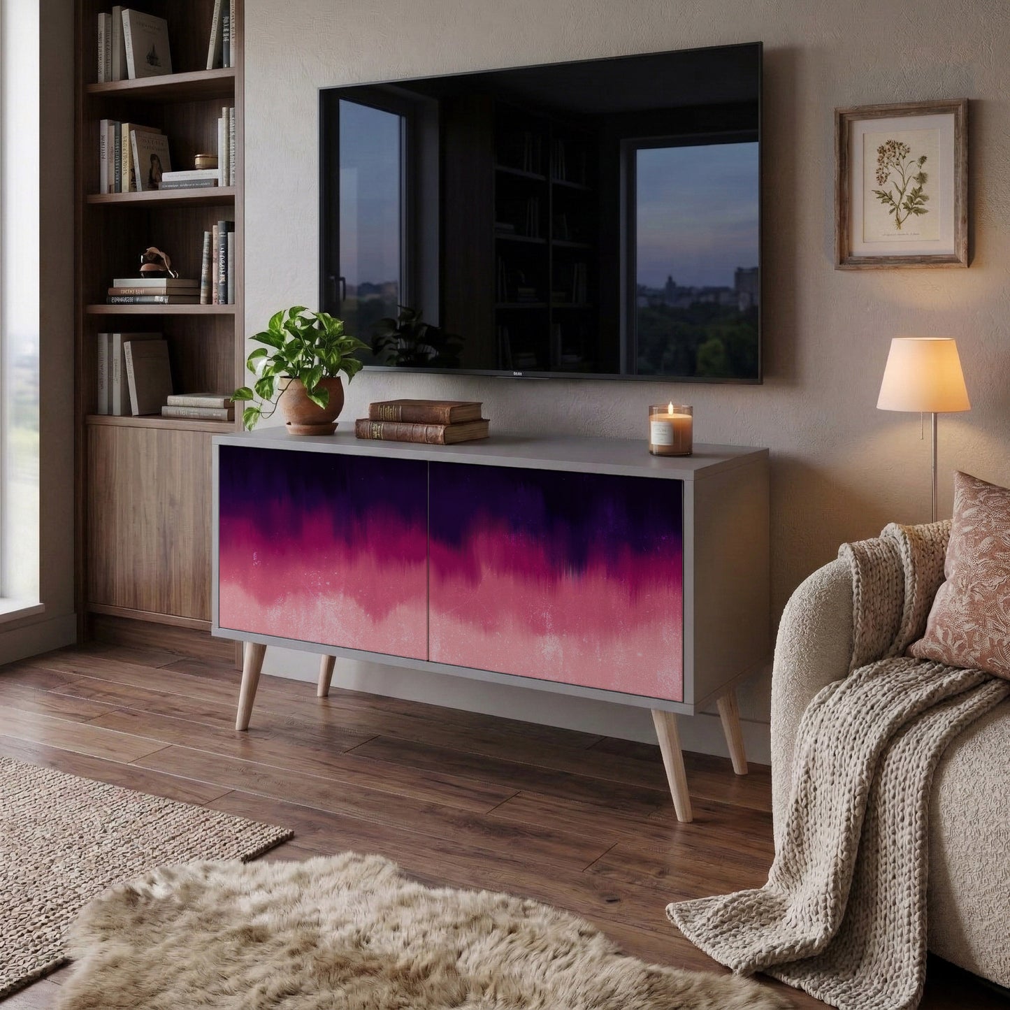 AURORA BOREALIS Kompaktes 2-türiges TV-Lowboard