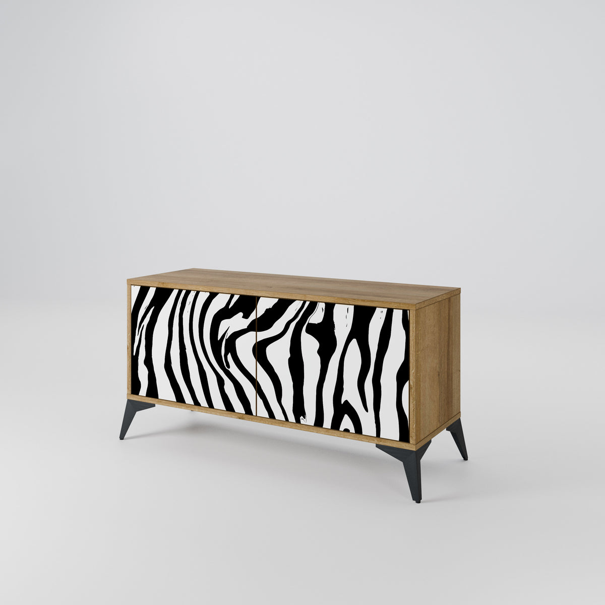 SPLENDID ZEBRA Kompaktes 2-türiges TV-Lowboard
