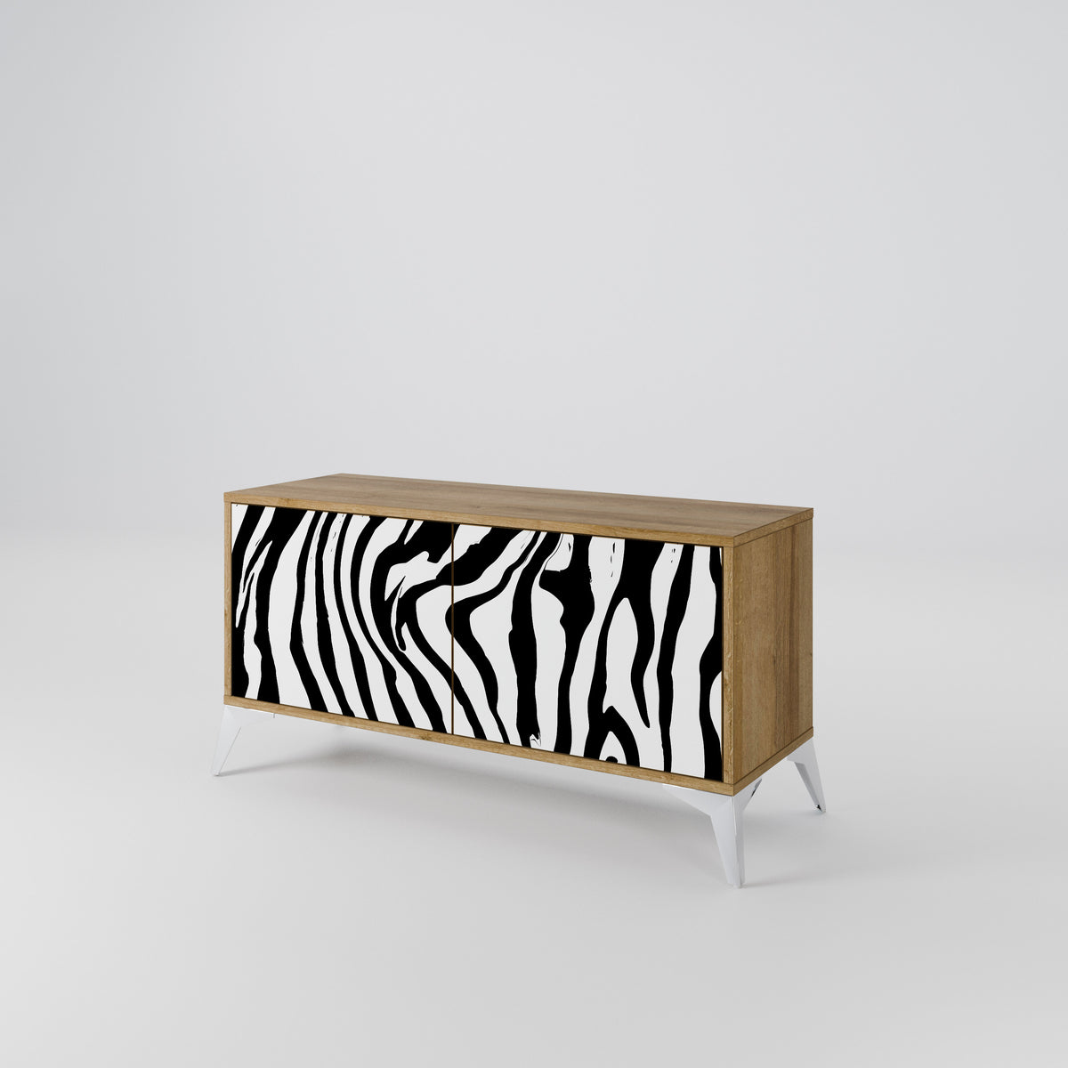 SPLENDID ZEBRA Kompaktes 2-türiges TV-Lowboard