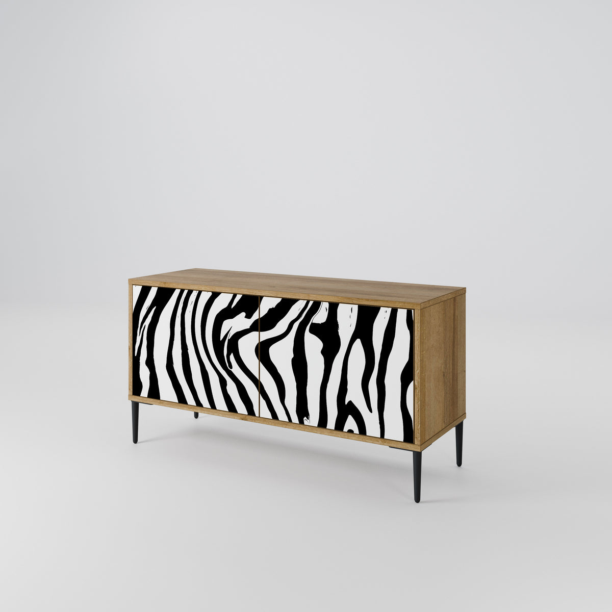 SPLENDID ZEBRA Kompaktes 2-türiges TV-Lowboard