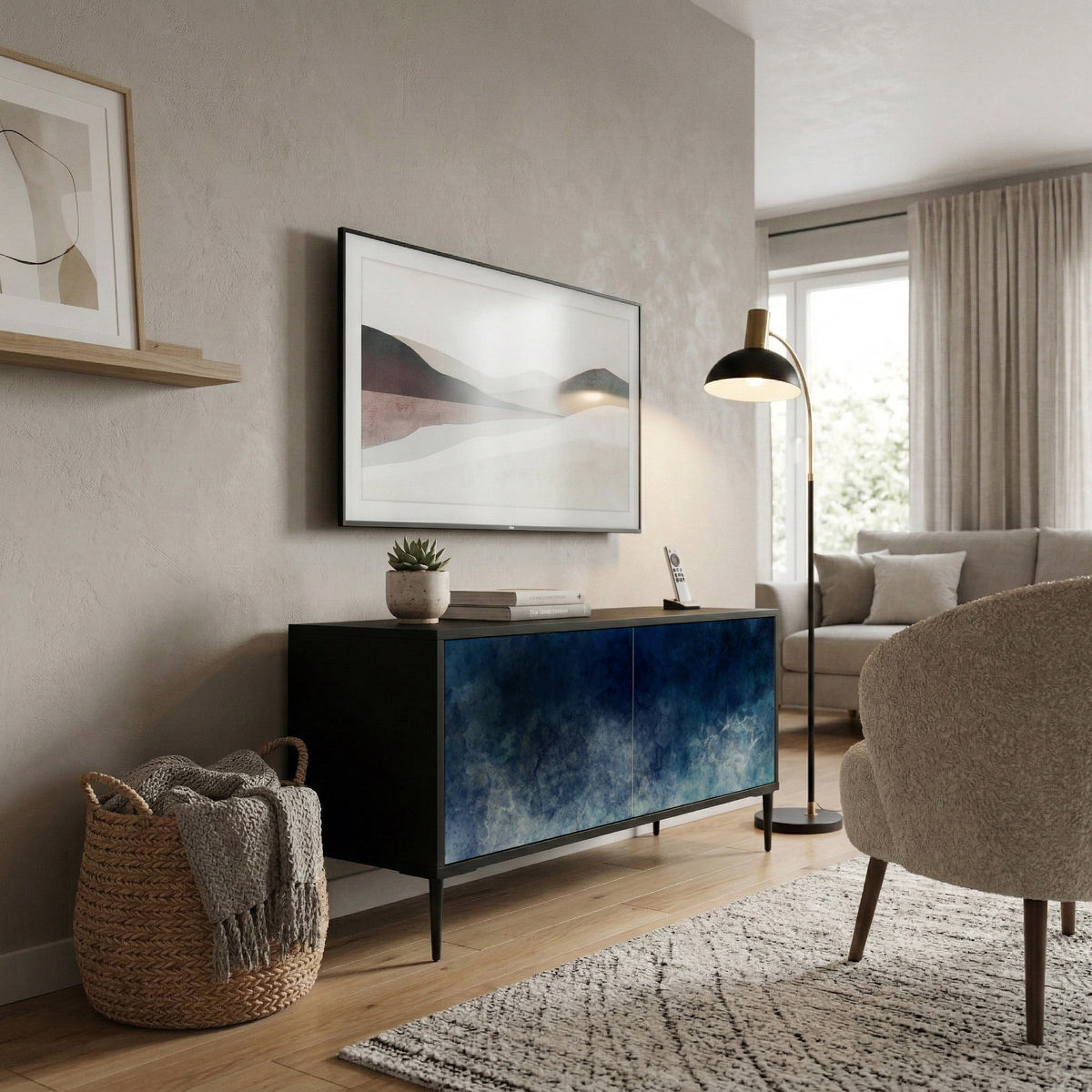 CELESTIAL FALL Kompaktes 2-türiges TV-Lowboard