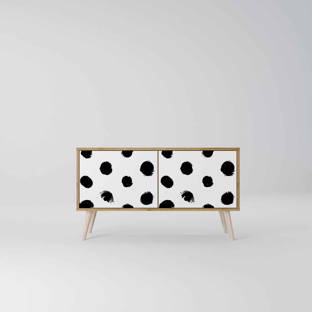 SLIPPING MINUTES Compact 2-Door TV Cabinet