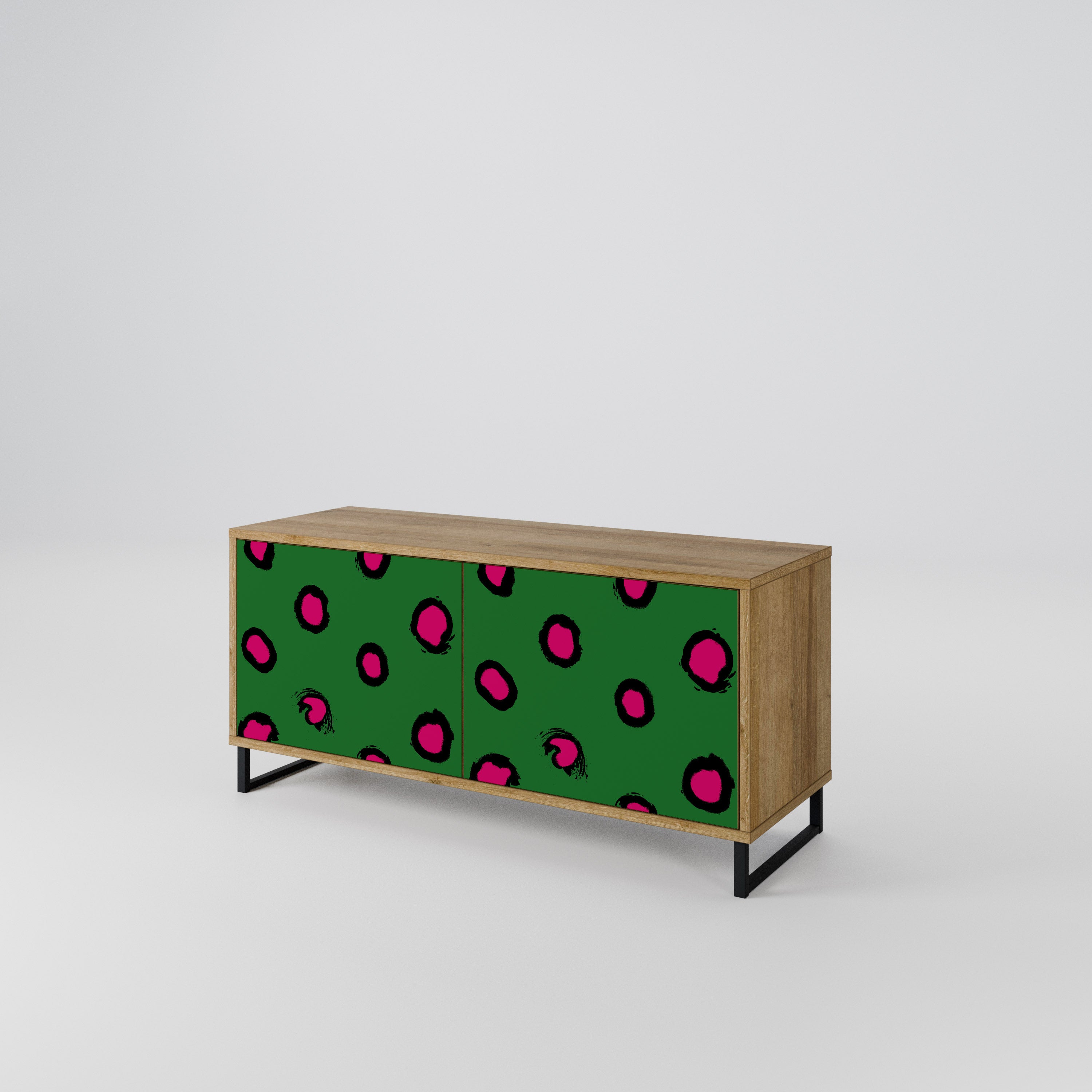 FUNKY SPOTS Compact 2-Door TV Cabinet