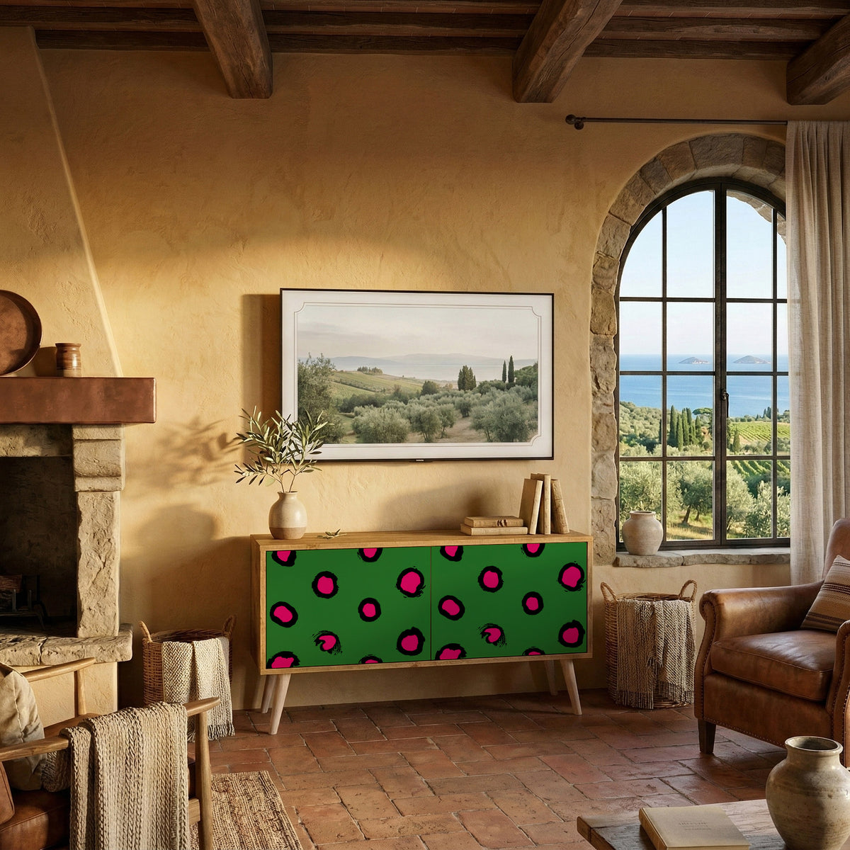 FUNKY SPOTS Kompaktes 2-türiges TV-Lowboard