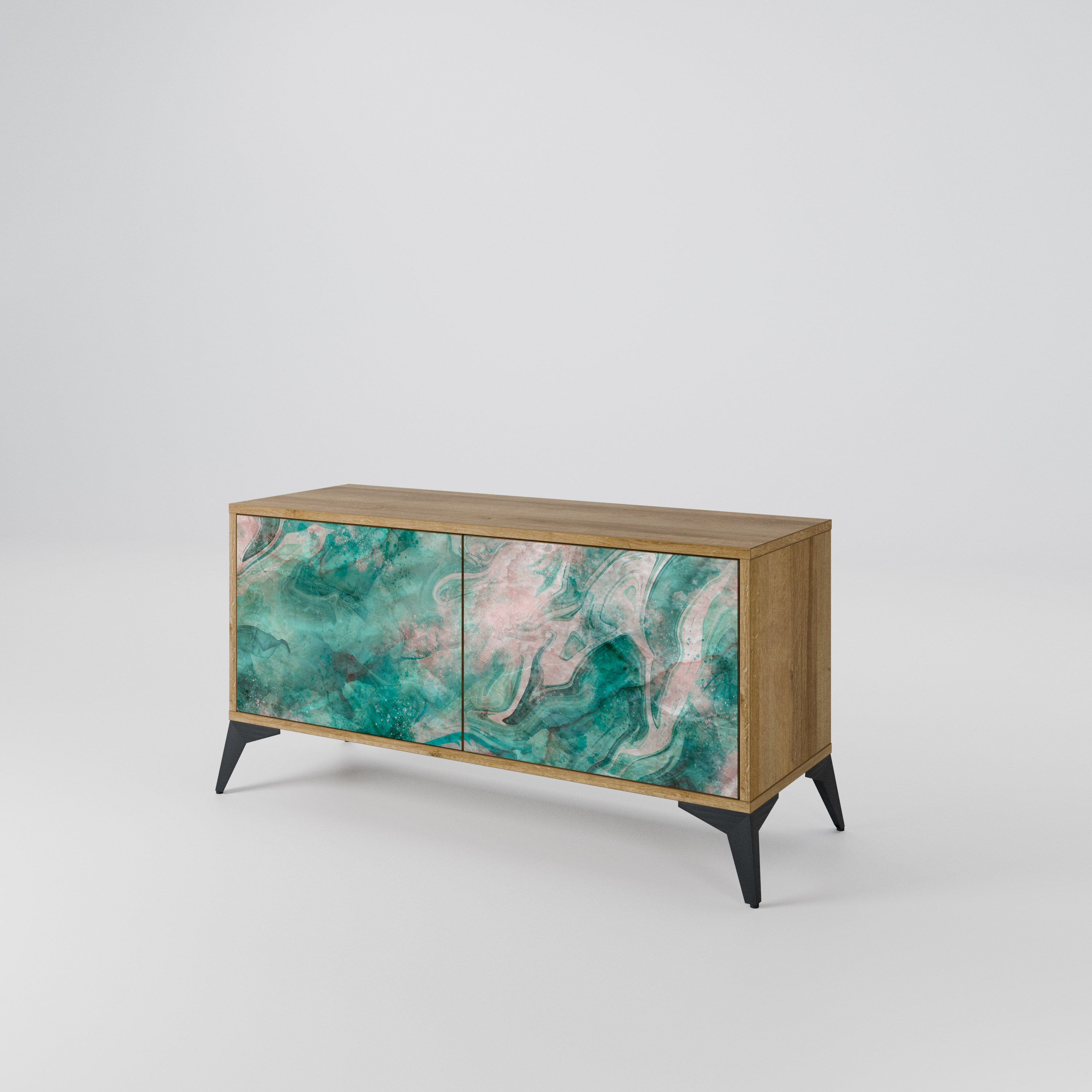 ABSTRACT ALCHEMY Compact 2-Door TV Cabinet